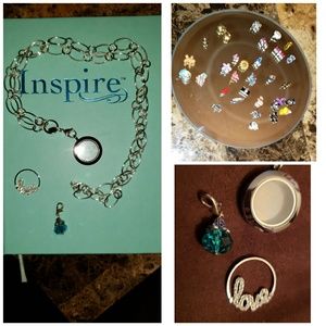 Origami Owl locket & charms